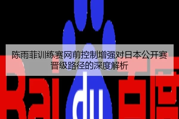 陈雨菲训练赛网前控制增强对日本公开赛晋级路径的深度解析